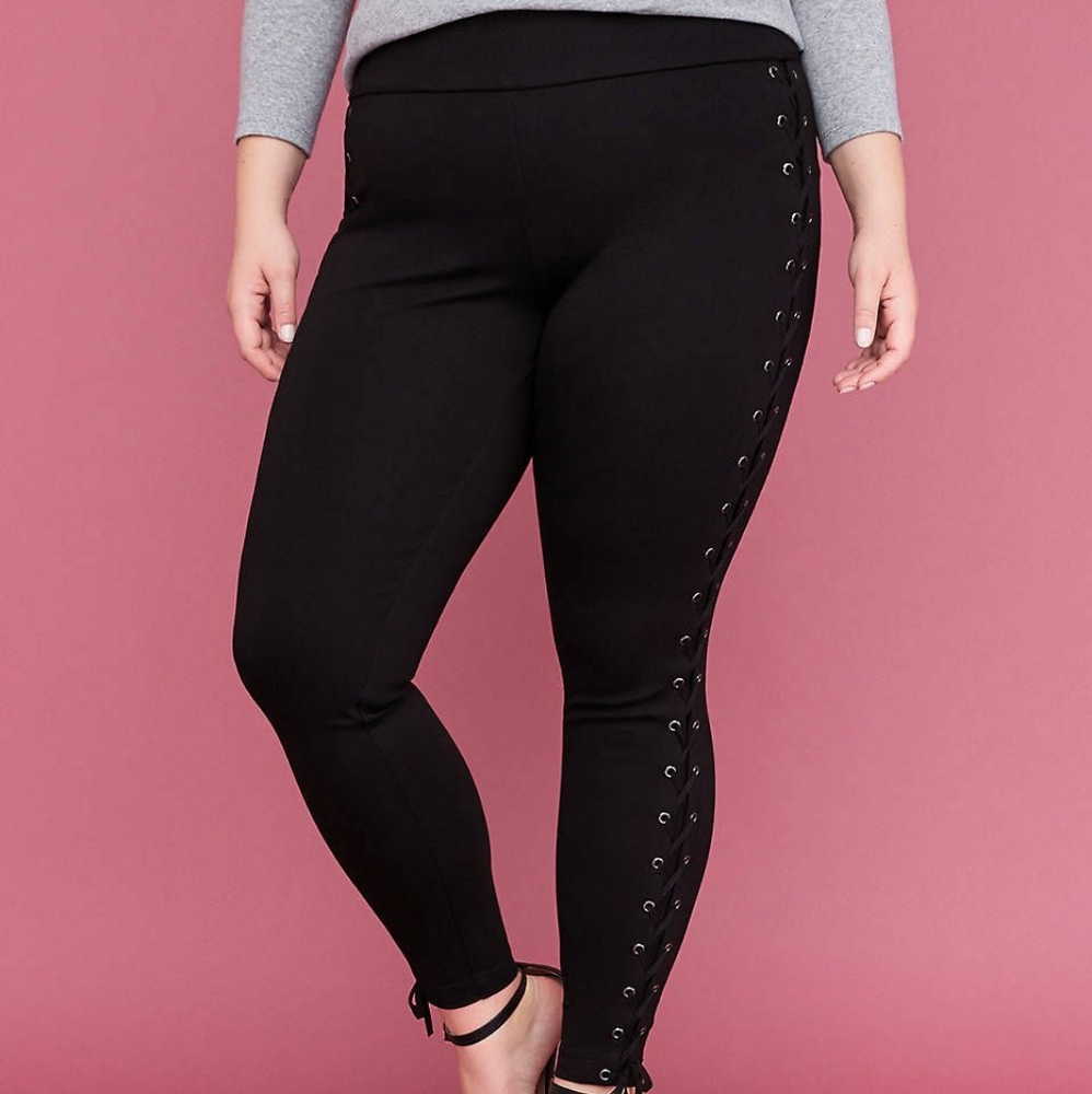 Torrid tie up side leggings